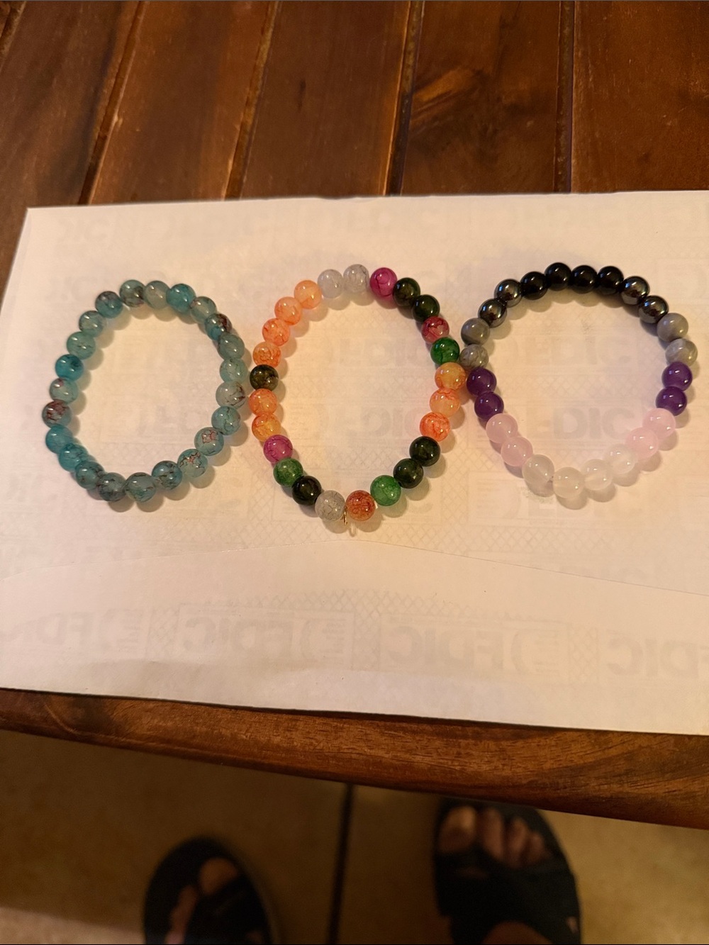 Multicolor Beaded Stretch Bracelet Set - Women Jewelry